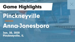 Pinckneyville  vs Anna-Jonesboro  Game Highlights - Jan. 30, 2020