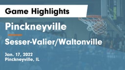 Pinckneyville  vs Sesser-Valier/Waltonville Game Highlights - Jan. 17, 2022