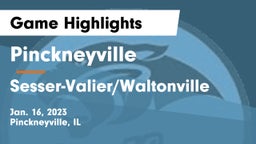 Pinckneyville  vs Sesser-Valier/Waltonville Game Highlights - Jan. 16, 2023