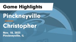 Pinckneyville  vs Christopher Game Highlights - Nov. 18, 2023