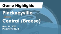 Pinckneyville  vs Central  (Breese) Game Highlights - Nov. 25, 2023