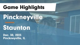 Pinckneyville  vs Staunton  Game Highlights - Dec. 30, 2023
