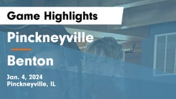 Pinckneyville  vs Benton  Game Highlights - Jan. 4, 2024