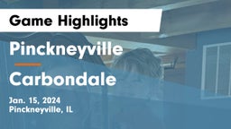 Pinckneyville  vs Carbondale  Game Highlights - Jan. 15, 2024