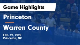 Princeton  vs Warren County  Game Highlights - Feb. 27, 2020