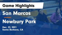San Marcos  vs Newbury Park  Game Highlights - Dec. 22, 2021