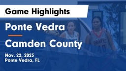 Ponte Vedra  vs Camden County  Game Highlights - Nov. 22, 2023