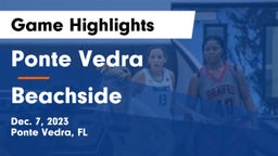 Ponte Vedra  vs Beachside Game Highlights - Dec. 7, 2023