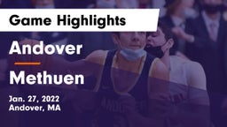 Andover  vs Methuen  Game Highlights - Jan. 27, 2022