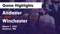 Andover  vs Winchester  Game Highlights - March 7, 2022