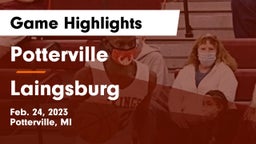 Potterville  vs Laingsburg  Game Highlights - Feb. 24, 2023
