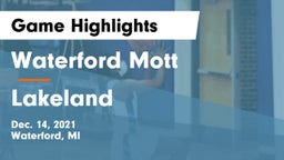 Waterford Mott vs Lakeland  Game Highlights - Dec. 14, 2021