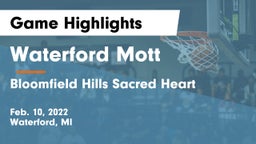 Waterford Mott vs Bloomfield Hills Sacred Heart Game Highlights - Feb. 10, 2022