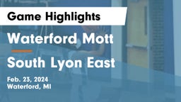 Waterford Mott vs South Lyon East  Game Highlights - Feb. 23, 2024