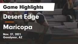 Desert Edge  vs Maricopa  Game Highlights - Nov. 27, 2021