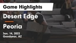 Desert Edge  vs Peoria  Game Highlights - Jan. 14, 2022