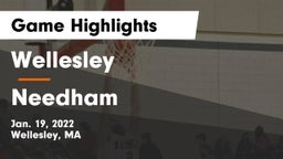 Wellesley  vs Needham  Game Highlights - Jan. 19, 2022