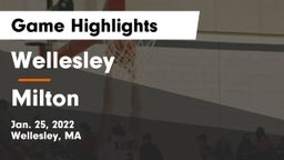 Wellesley  vs Milton  Game Highlights - Jan. 25, 2022