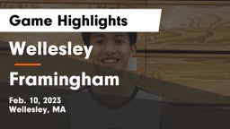 Wellesley  vs Framingham  Game Highlights - Feb. 10, 2023