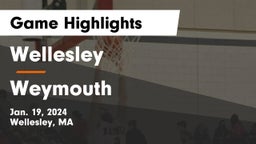 Wellesley  vs Weymouth  Game Highlights - Jan. 19, 2024