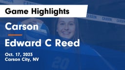 Carson  vs Edward C Reed  Game Highlights - Oct. 17, 2023