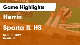 Herrin  vs Sparta IL HS Game Highlights - Sept. 7, 2019