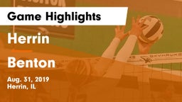 Herrin  vs Benton  Game Highlights - Aug. 31, 2019