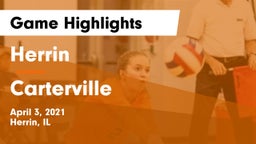 Herrin  vs Carterville  Game Highlights - April 3, 2021