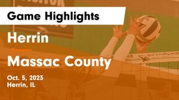 Herrin  vs Massac County  Game Highlights - Oct. 5, 2023