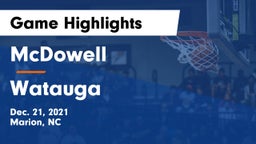 McDowell   vs Watauga Game Highlights - Dec. 21, 2021