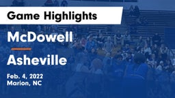 McDowell   vs Asheville  Game Highlights - Feb. 4, 2022