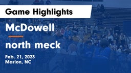 McDowell   vs north meck Game Highlights - Feb. 21, 2023