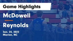 McDowell   vs Reynolds  Game Highlights - Jan. 24, 2022