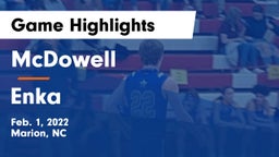 McDowell   vs Enka  Game Highlights - Feb. 1, 2022