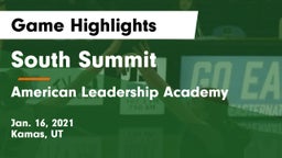 South Summit  vs American Leadership Academy  Game Highlights - Jan. 16, 2021