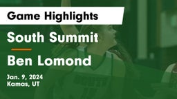 South Summit  vs Ben Lomond  Game Highlights - Jan. 9, 2024