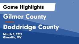 Gilmer County  vs Doddridge County  Game Highlights - March 8, 2021
