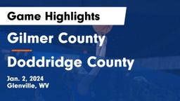 Gilmer County  vs Doddridge County  Game Highlights - Jan. 2, 2024