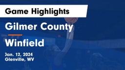 Gilmer County  vs Winfield  Game Highlights - Jan. 12, 2024