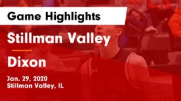 Stillman Valley  vs Dixon  Game Highlights - Jan. 29, 2020