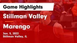 Stillman Valley  vs Marengo  Game Highlights - Jan. 5, 2022