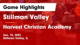Stillman Valley  vs Harvest Christian Academy Game Highlights - Jan. 15, 2022