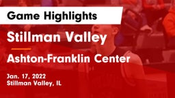 Stillman Valley  vs Ashton-Franklin Center  Game Highlights - Jan. 17, 2022