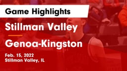 Stillman Valley  vs Genoa-Kingston  Game Highlights - Feb. 15, 2022