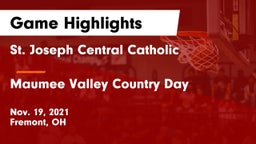 St. Joseph Central Catholic  vs Maumee Valley Country Day  Game Highlights - Nov. 19, 2021