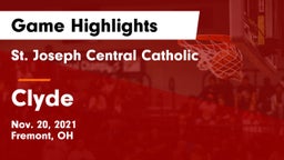 St. Joseph Central Catholic  vs Clyde  Game Highlights - Nov. 20, 2021