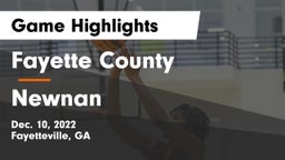 Fayette County  vs Newnan  Game Highlights - Dec. 10, 2022
