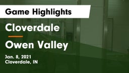 Cloverdale  vs Owen Valley  Game Highlights - Jan. 8, 2021
