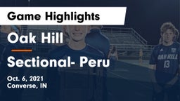 Oak Hill  vs Sectional- Peru Game Highlights - Oct. 6, 2021