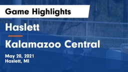Haslett  vs Kalamazoo Central  Game Highlights - May 20, 2021